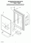 Part Location Diagram of 13023858SQ Whirlpool DOR-FIP Stainless Steel