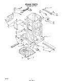 POWERSCREW AND RAM Diagram and Parts List for KCC1500  KitchenAid Trash Compactor