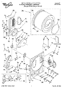 BULKHEAD, LITERATURE Diagram and Parts List for LGR3622DZ1  Whirlpool Dryer