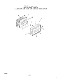 OVEN DOOR Diagram and Parts List for 1445W1A  Roper Range