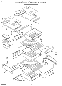 REFRIGERATOR SHELF Diagram and Parts List for KSSS42DBW00  KitchenAid Refrigerator