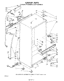 CABINET Diagram and Parts List for ET14JKXMWR6  Whirlpool Refrigerator
