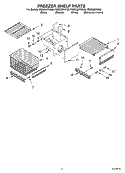 FREEZER SHELF Diagram and Parts List for KSSS36FKB00  KitchenAid Refrigerator