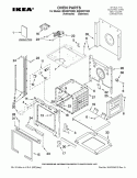 OVEN PARTS Diagram and Parts List for IBS350PXM00  Whirlpool Wall Oven