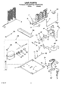 UNIT Diagram and Parts List for KTRP19KKWH00  KitchenAid Refrigerator