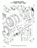 BULKHEAD PARTS Diagram and Parts List for WGD97HEXL2  Whirlpool Dryer