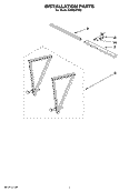 INSTALLATION PARTS Diagram and Parts List for CAR24CSS2  Crosley Air Conditioner