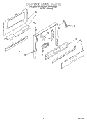 CONTROL PANEL Diagram and Parts List for SF317PEAN4  Whirlpool Range