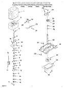 MOTOR AND ICE CONTAINER Diagram and Parts List for KSRS27IHBL00  KitchenAid Refrigerator