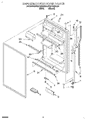 REFRIGERATOR DOOR Diagram and Parts List for KTRC18KDWH00  KitchenAid Refrigerator