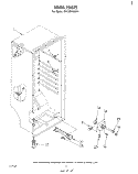 LINER Diagram and Parts List for EV130FXKW1  Whirlpool Freezer