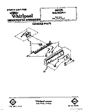 CONSOLE Diagram and Parts List for SHU30041  Whirlpool Dishwasher