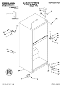 CABINET, LITERATURE Diagram and Parts List for ST14CKXKQ01  Whirlpool Refrigerator