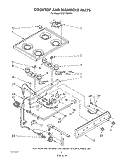 COOKTOP AND MANIFOLD , LITERATURE AND OPTIONAL Diagram and Parts List for SF311PSRW5  Whirlpool Range