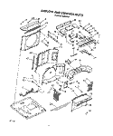 AIR FLOW AND CONTROL Diagram and Parts List for CAH8WB4  Crosley Air Conditioner