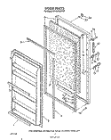 DOOR , LIT/OPTIONAL Diagram and Parts List for EV190NXWN02  Whirlpool Freezer