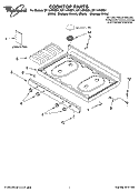 COOKTOP PARTS Diagram and Parts List for SF114PXST1  Whirlpool Range