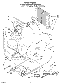 UNIT PARTS Diagram and Parts List for KUIS18PNJW3  KitchenAid Ice Maker