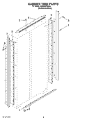 CABINET TRIM PARTS Diagram and Parts List for KSSO42FMX03  KitchenAid Refrigerator