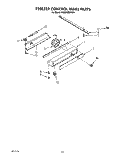 FREEZER CONTROL PANEL Diagram and Parts List for KSSS42MAX01  KitchenAid Refrigerator