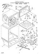 LINER Diagram and Parts List for ET18GKXHN00  Whirlpool Refrigerator