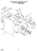 PANEL AND CONTROL Diagram and Parts List for KCCC151EWH0  KitchenAid Trash Compactor