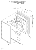 REFRIGERATOR DOOR Diagram and Parts List for ET22RMXGN01  Whirlpool Refrigerator