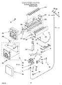 ICEMAKER Diagram and Parts List for KSSS48QJX00  KitchenAid Refrigerator