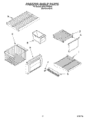 FREEZER SHELF PARTS Diagram and Parts List for KSSC36FMS00  KitchenAid Refrigerator