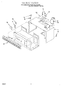 CABINET Diagram and Parts List for MHE11REQ0  Roper Microwave