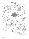 UNIT Diagram and Parts List for 4YED25PQFN04  Whirlpool Refrigerator