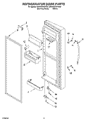 Part Location Diagram of 2188635W Whirlpool HANDLE