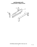 BACKGUARD Diagram and Parts List for SF3000SRW2  Whirlpool Range