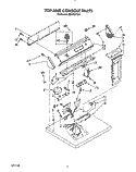 SECTION Diagram and Parts List for LE9100XTN1  Whirlpool Dryer