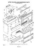 UPPER CHASSIS AND COMPONENT Diagram and Parts List for RM988PXVW0  Whirlpool Microwave Oven Combo