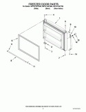 FREEZER DOOR PARTS Diagram and Parts List for WRT3L1SZYW00  Whirlpool Refrigerator
