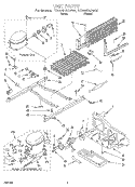 UNIT Diagram and Parts List for ET20NKXAN00  Whirlpool Refrigerator
