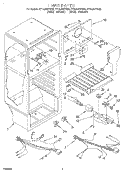 LINER, LIT/OPTIONAL Diagram and Parts List for ET14JMXFN00  Whirlpool Refrigerator