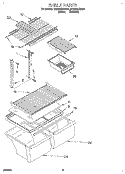 SHELF, LIT/OPTIONAL Diagram and Parts List for RT20DKXDN01  Roper Refrigerator