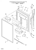 REFRIGERATOR DOOR Diagram and Parts List for KTRP19KJBT01  KitchenAid Refrigerator