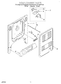 REAR CHASSIS, LIT/OPTIONAL Diagram and Parts List for KGRT507FAL0  KitchenAid Range
