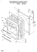 REFRIGERATOR DOOR, LIT/OPTIONAL Diagram and Parts List for RT18DKXAL01  Roper Refrigerator