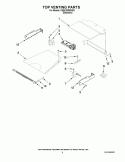 TOP VENTING PARTS Diagram and Parts List for KEBU208SSS03  KitchenAid Wall Oven