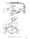 MACHINE BASE Diagram and Parts List for LA5300XTN1  Whirlpool Washer