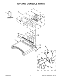 Part Location Diagram of WPW10562307 Whirlpool Console