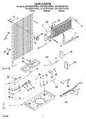 UNIT Diagram and Parts List for ET4CSKYKT01  Whirlpool Refrigerator