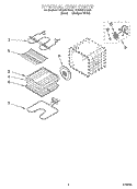 INTERNAL OVEN PARTS Diagram and Parts List for YGBS307PDB6  Whirlpool Wall Oven