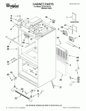 CABINET PARTS Diagram and Parts List for GI7FVCXXY02  Whirlpool Refrigerator