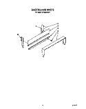 BACKGUARD Diagram and Parts List for SF302BERW6  Whirlpool Range