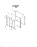 SECTION Diagram and Parts List for RH0500RAW00  Roper Freezer